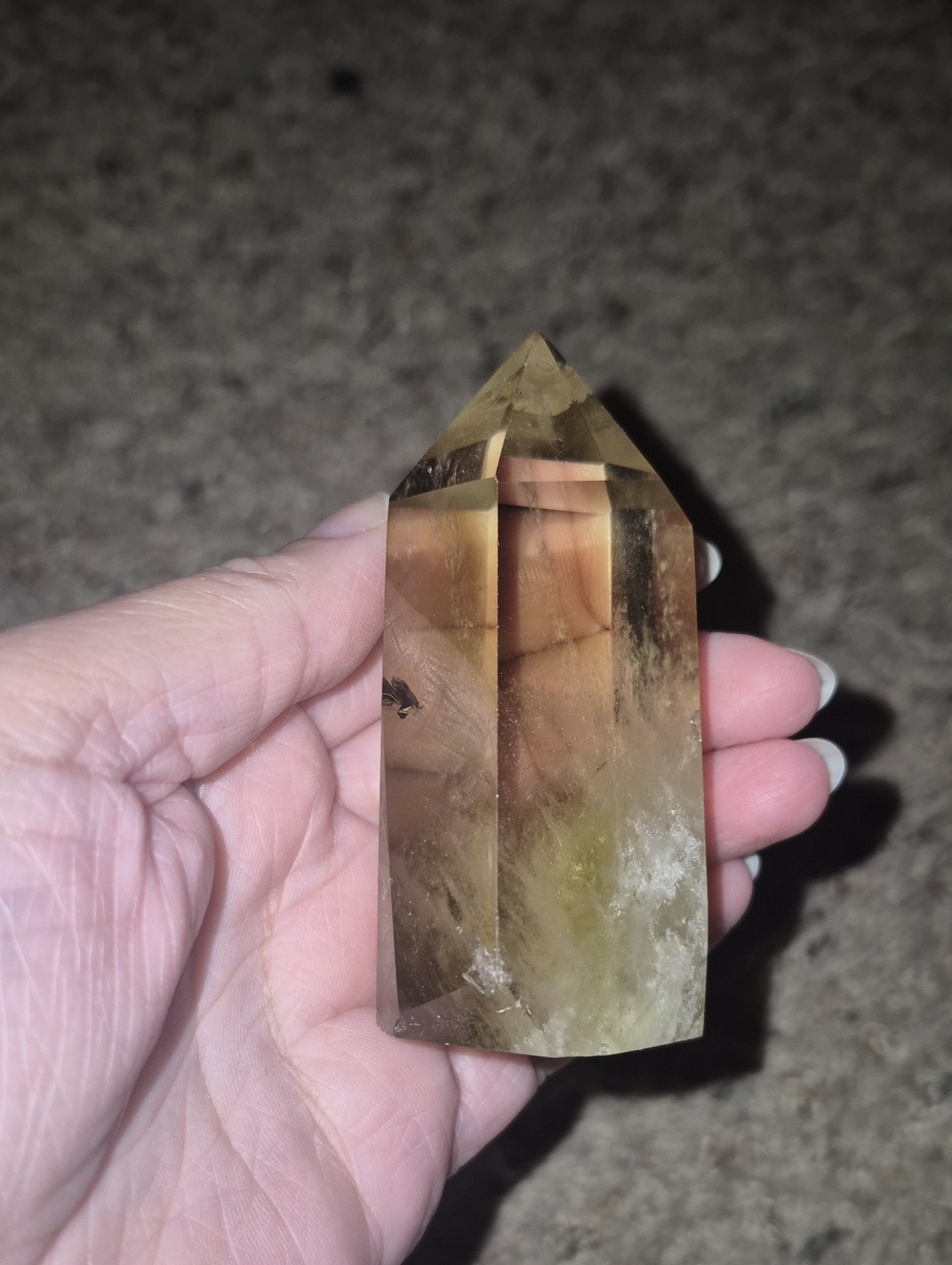 Smoky Citrine Crystal Point Tower